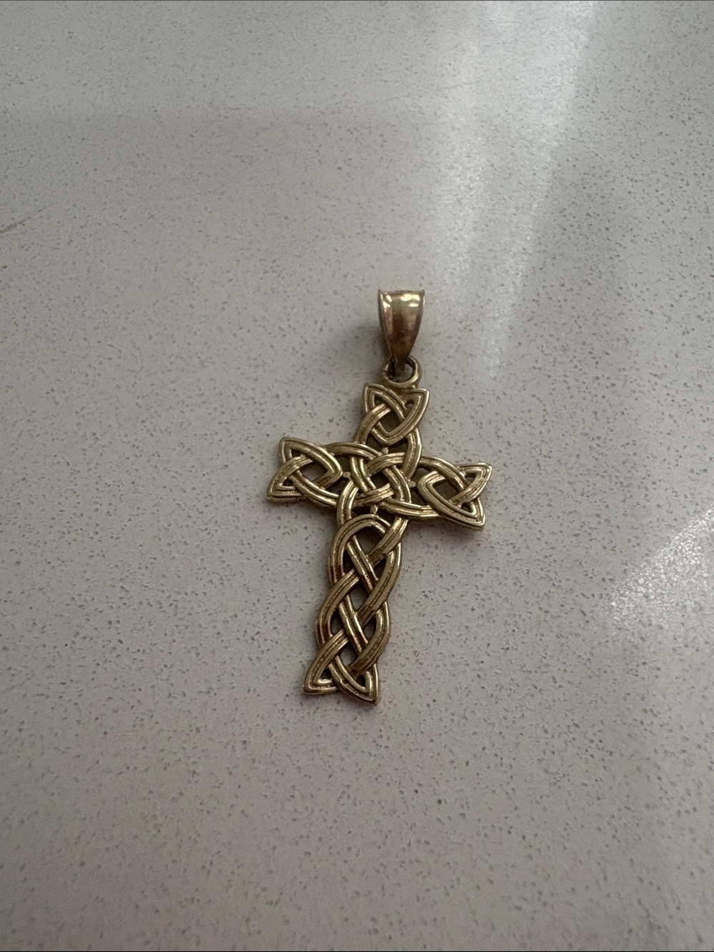 Celtic Knot Cross Pendant in real 10k gold